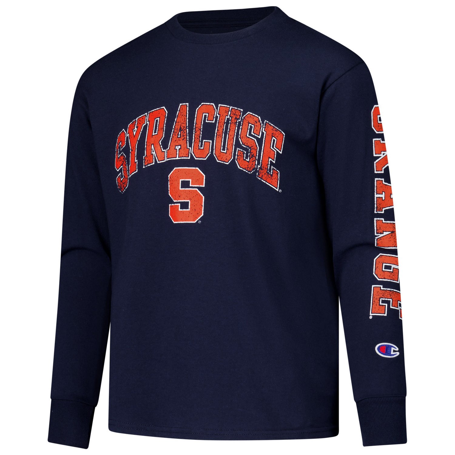 Youth Champion Syracuse Orange Distressed Arch Over Logo Long Sleeve T-Shirt - view number 2