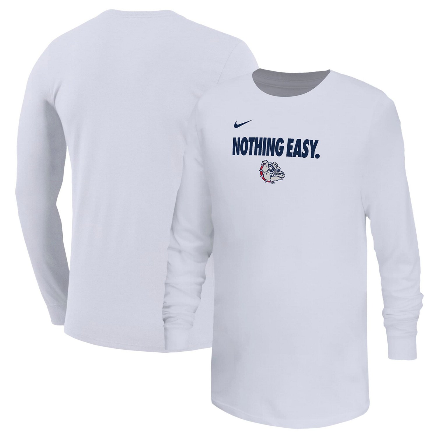 Youth Nike Gonzaga Bulldogs 2025 On-Court Bench Long Sleeve T-Shirt - view number 1