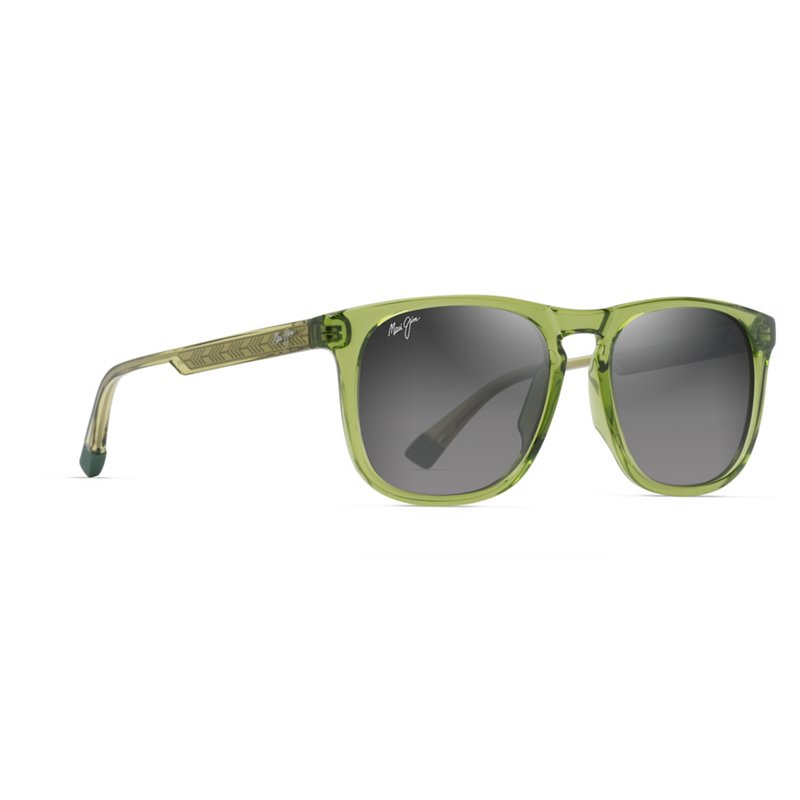 Photos - Wrist Watch Maui Jim Men's Kupaa Polarized Mirrored Sunglasses Shiny Trans Grass Green