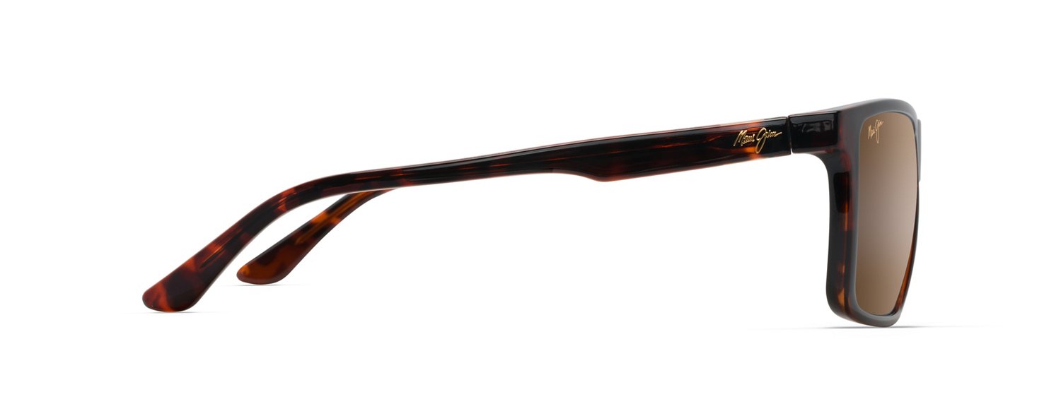 Maui Jim Unisex Mamalu Bay Polarized Rectangular Sunglasses - view number 3