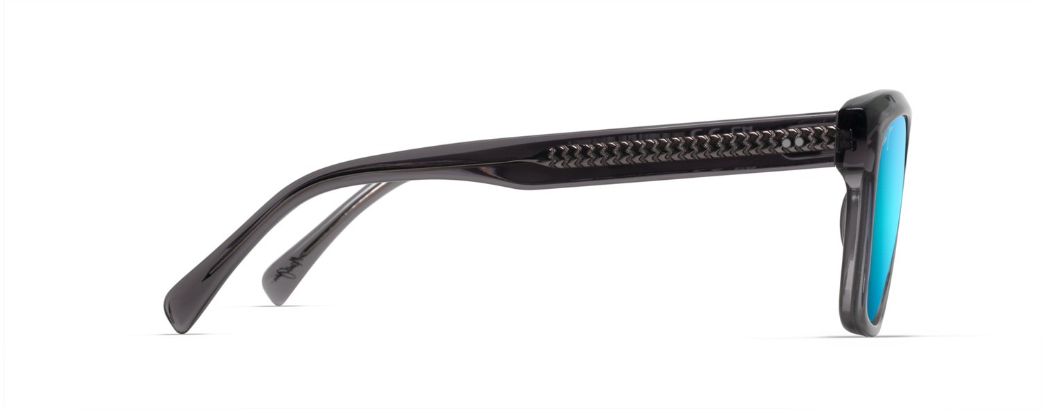 Maui Jim Unisex S-Turns Polarized Rectangular Sunglasses - view number 3