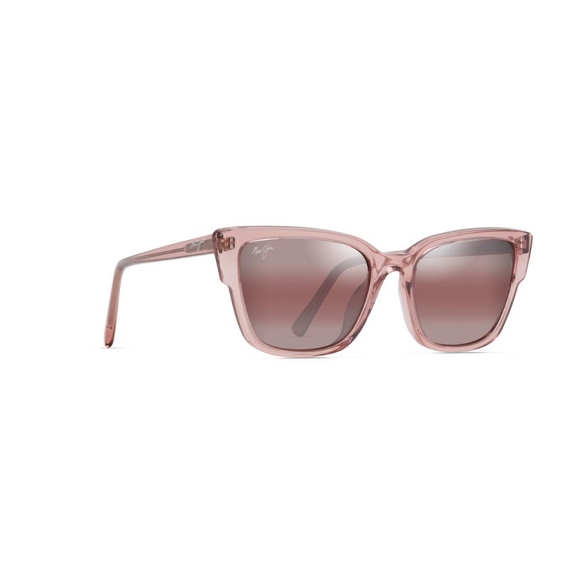 Photos - Wrist Watch Maui Jim Women's Kou Polarized Cat Eye Sunglasses Translucent Pink/Rose 