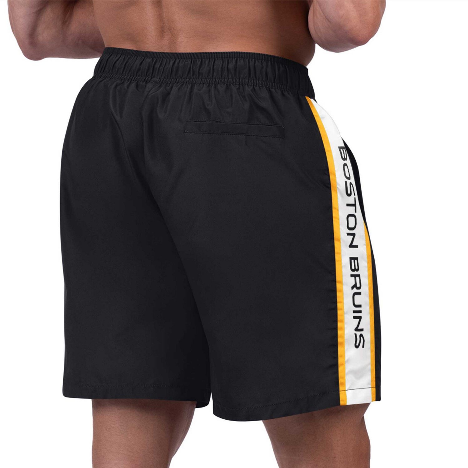 G-III Sports by Carl Banks Men's Boston Bruins Streamline Volley Swim Trunks - view number 2