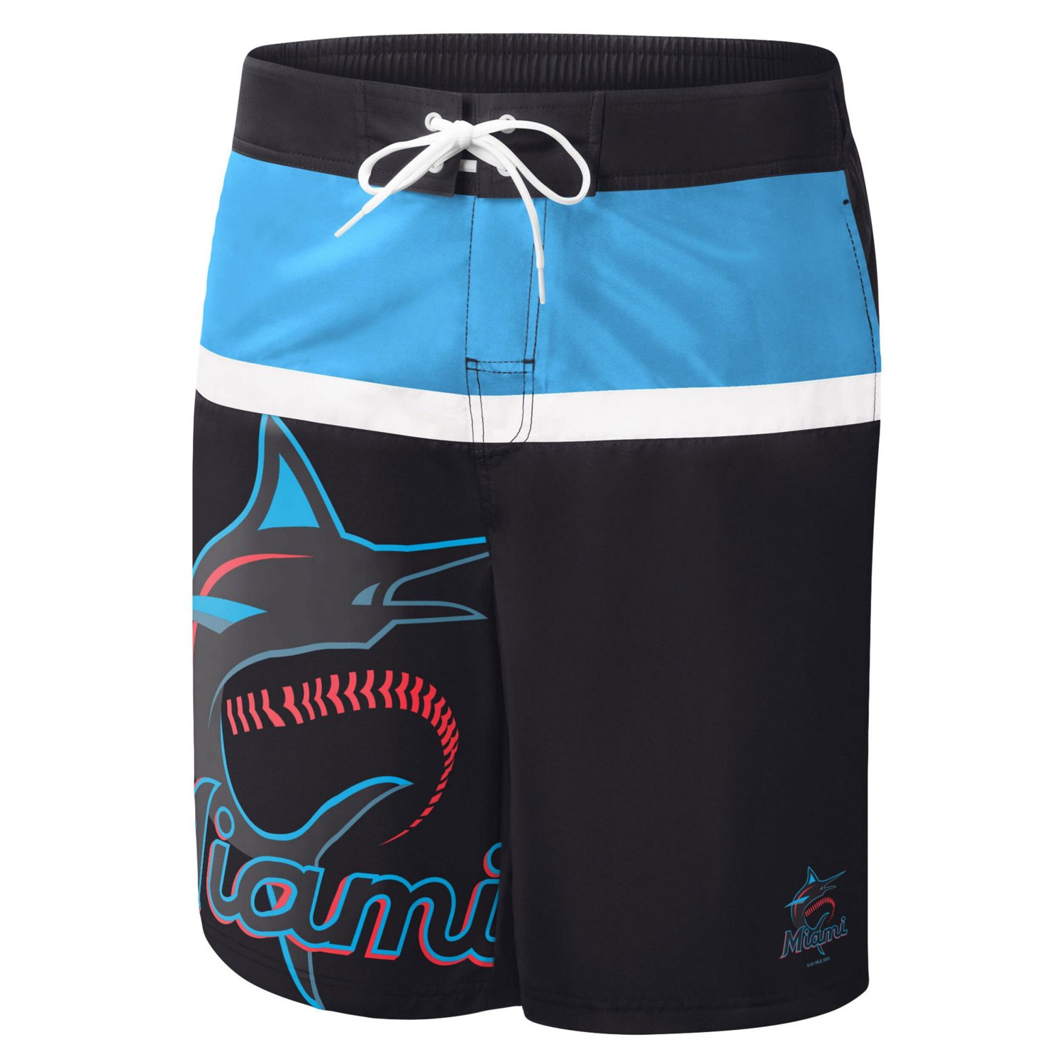 G-III Sports by Carl Banks Men’s Miami Marlins Sea Wind Swim Shorts - view number 2