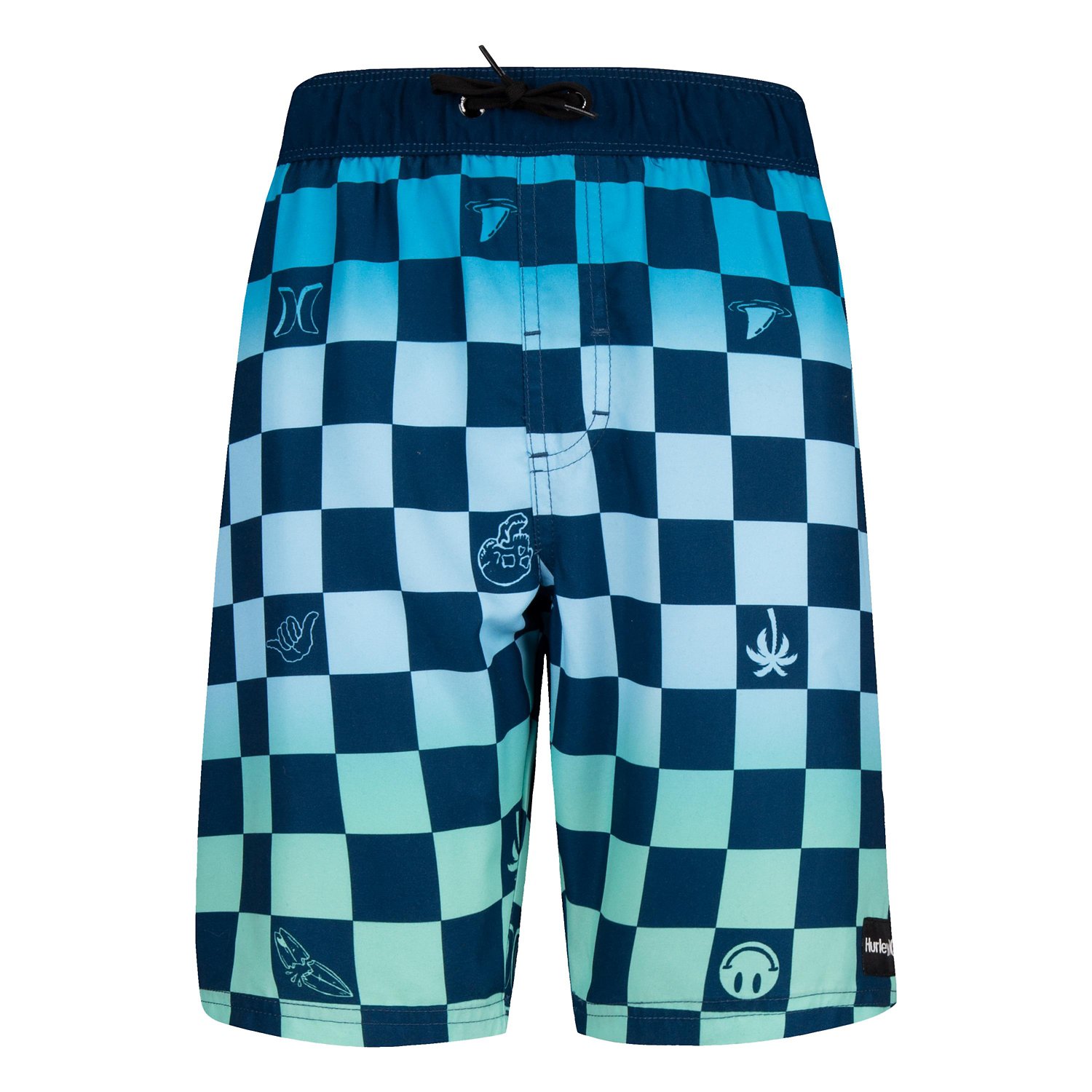 Hurley Boys' Checker Block Pull-On Swim Shorts - view number 8