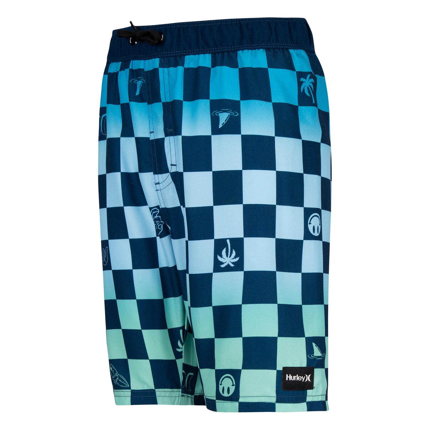 Hurley Boys' Checker Block Pull-On Swim Shorts
