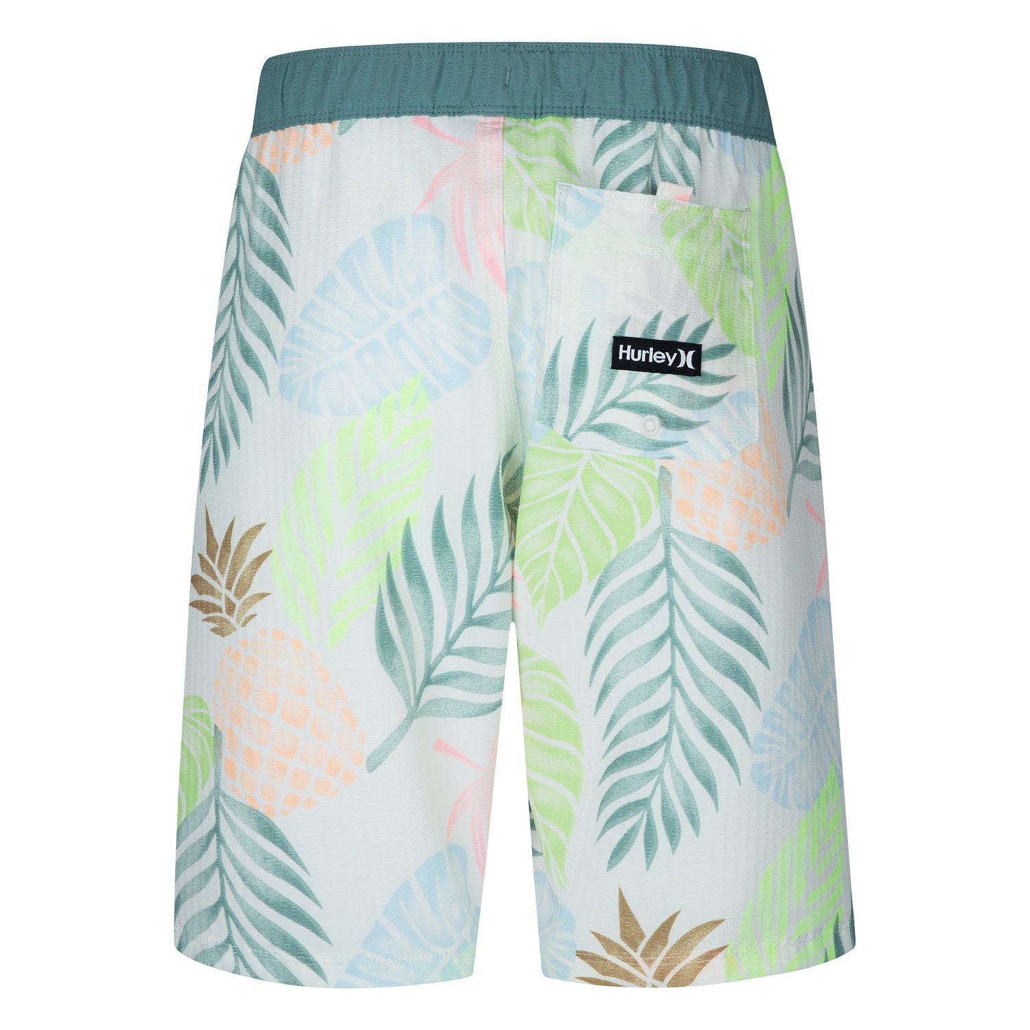 Hurley Boys' Washed Pineapple Pull-On Swim Shorts - view number 2