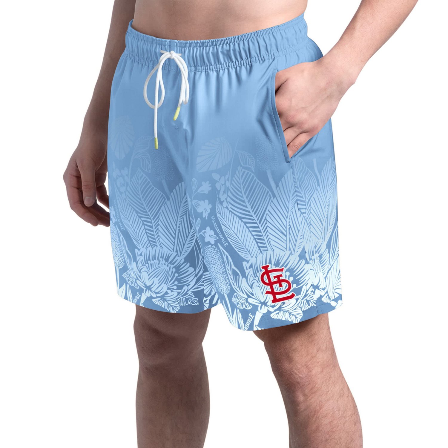 Margaritaville Men’s St. Louis Cardinals Lagoon Fiesta Swim Shorts