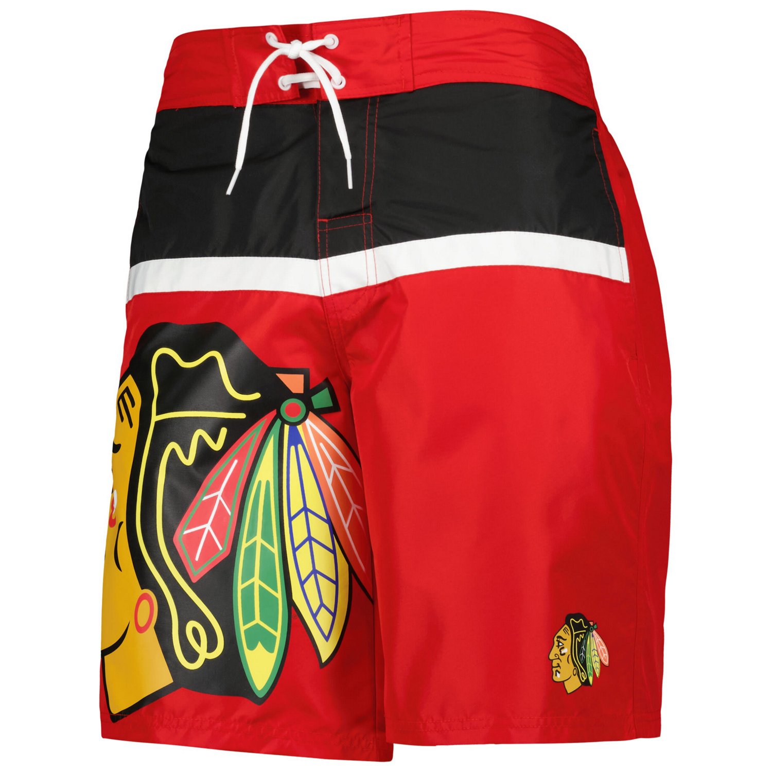Starter Men's Chicago Blackhawks Sea Wind Swim Trunks - view number 2