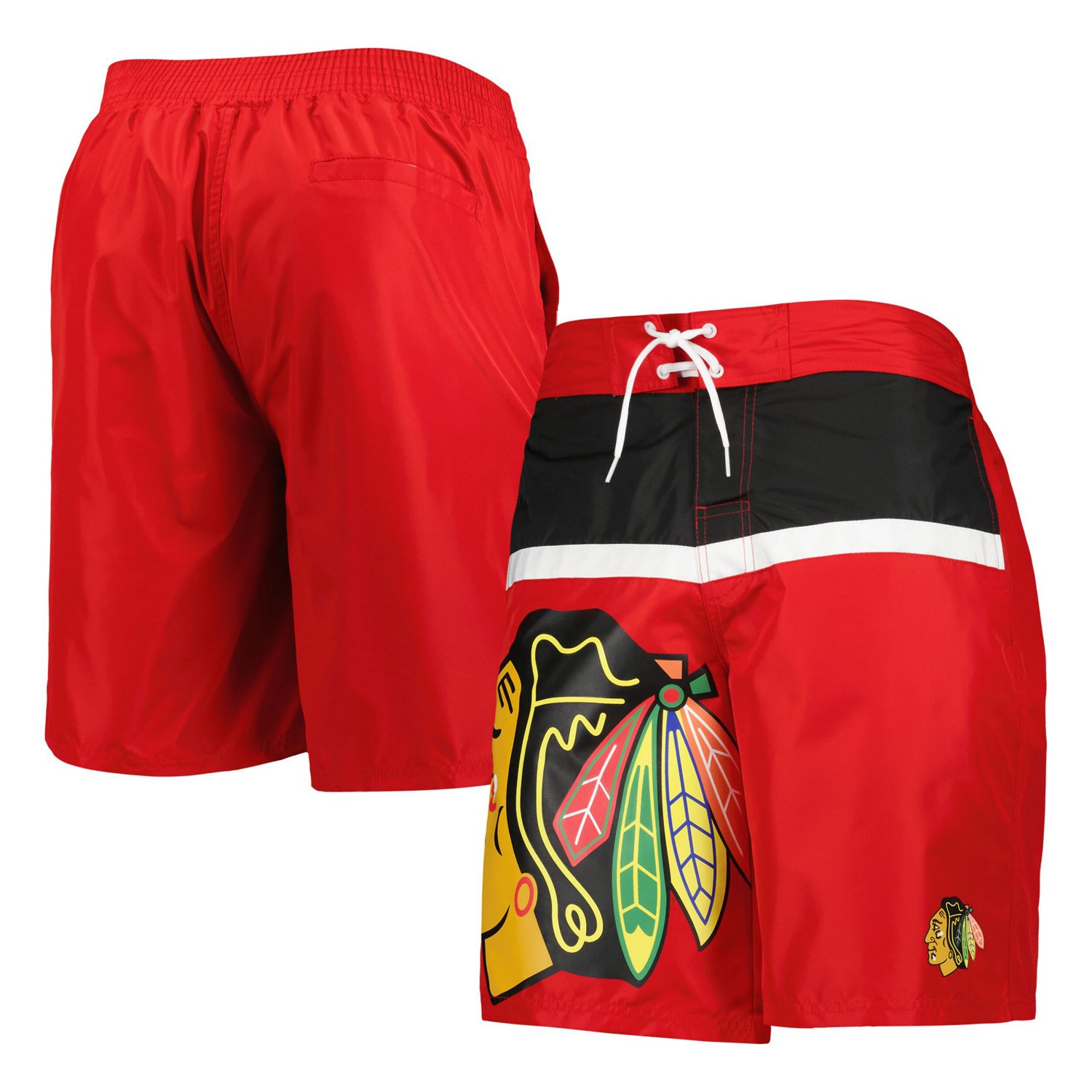 Starter Men's Chicago Blackhawks Sea Wind Swim Trunks - view number 1
