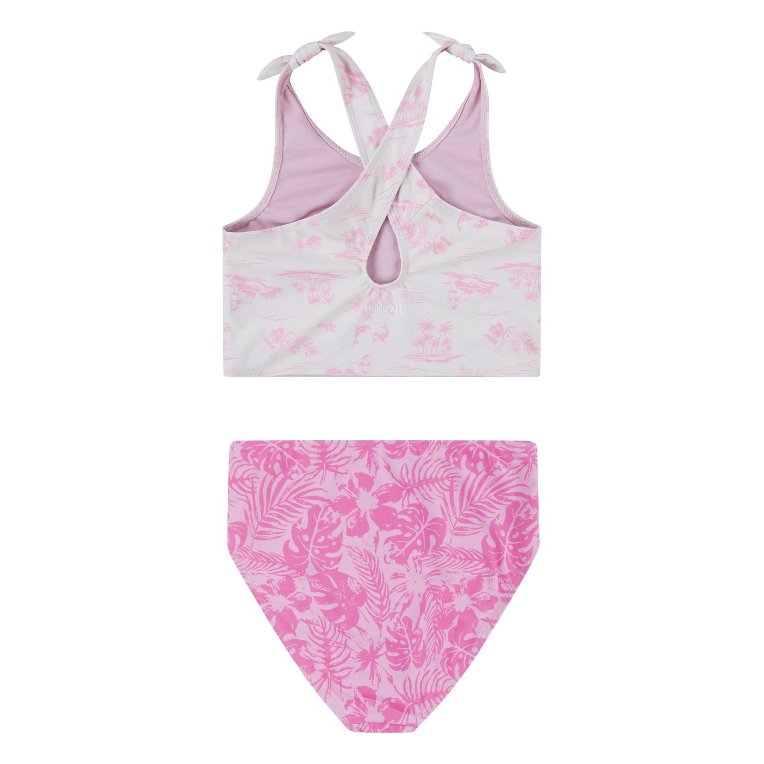 Hurley Girls' Crossback Tankini 2-Piece Swim Set - view number 3