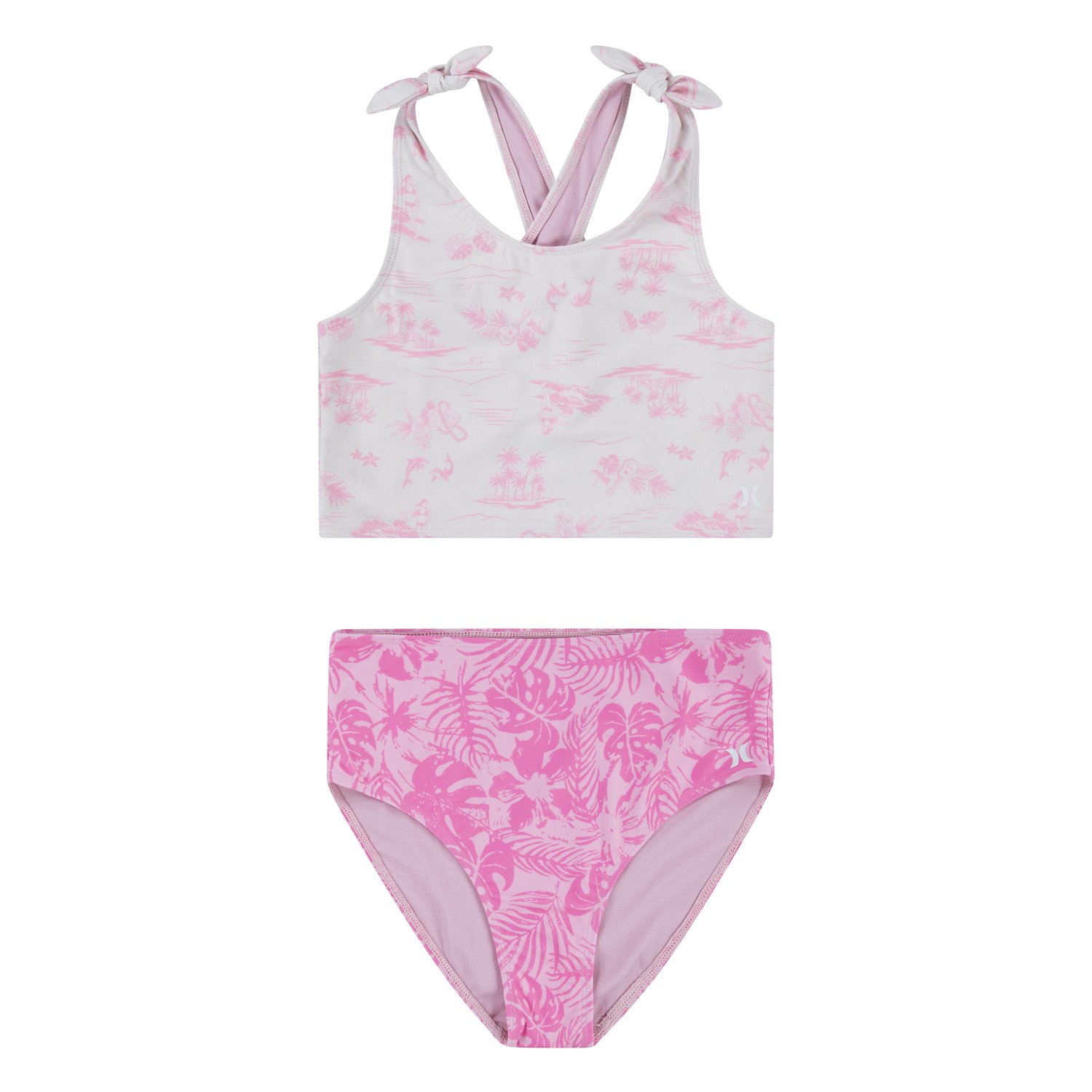 Hurley Girls' Crossback Tankini 2-Piece Swim Set - view number 2
