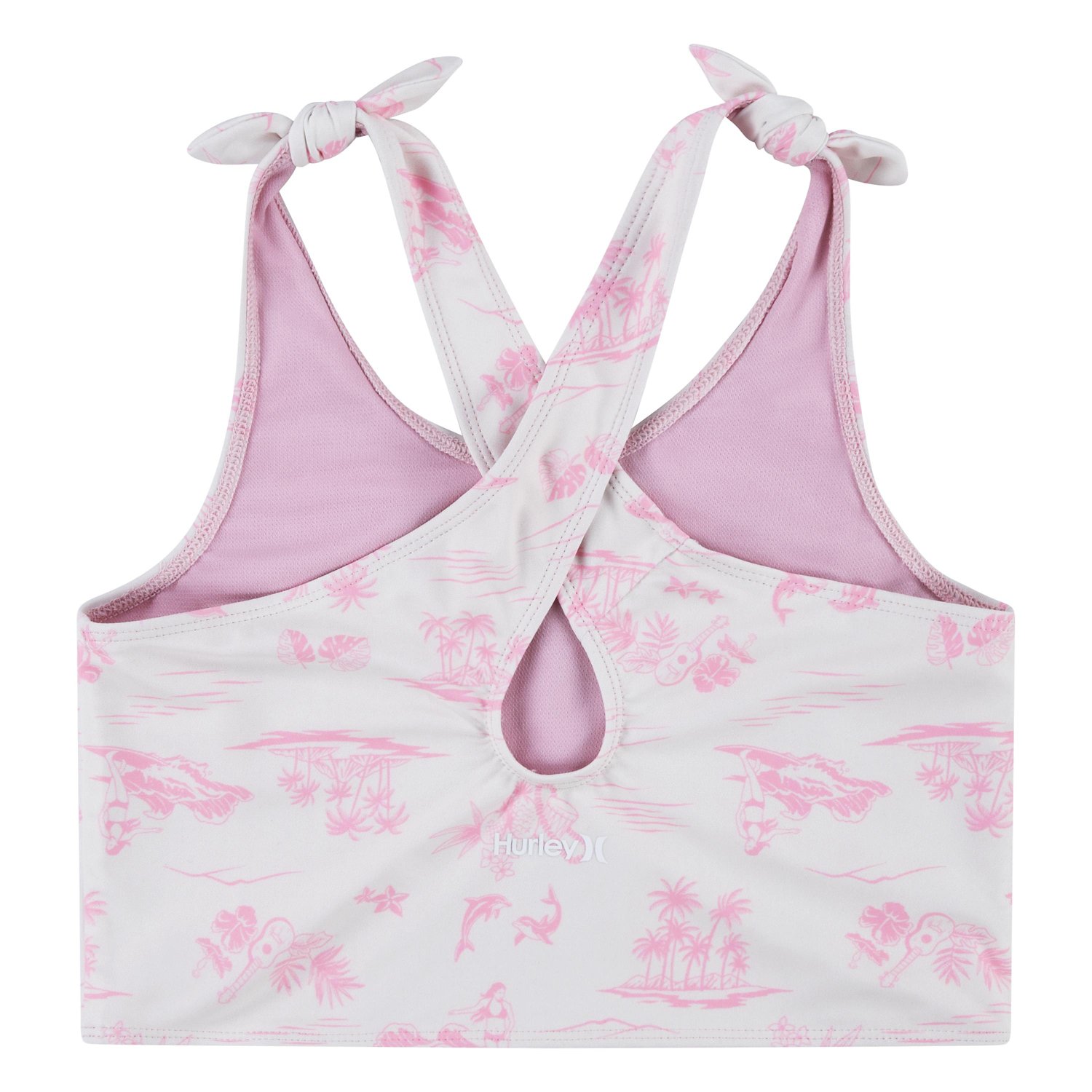 Hurley Girls' Crossback Tankini 2-Piece Swim Set - view number 4
