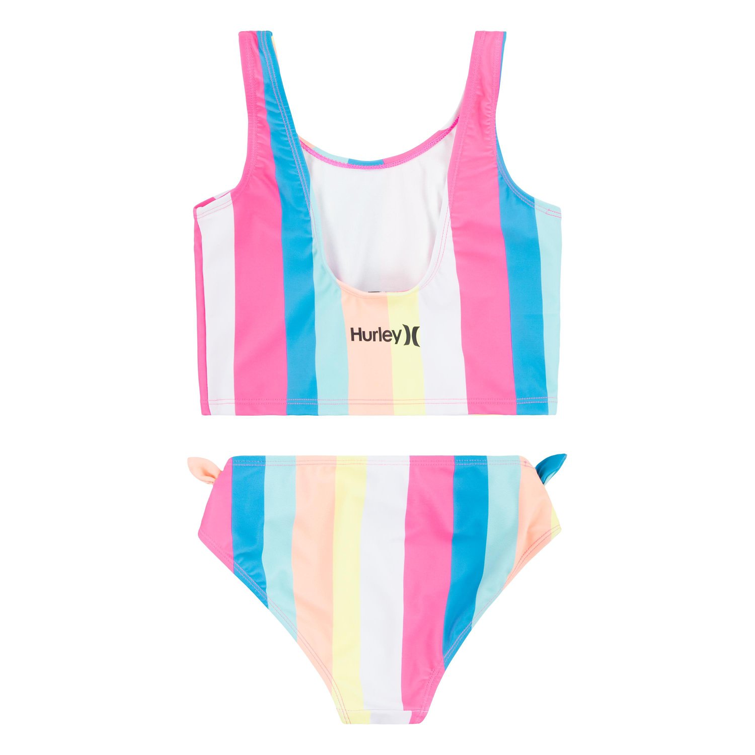 Hurley Girls' Stripe Crop Tankini Swim Set - view number 3