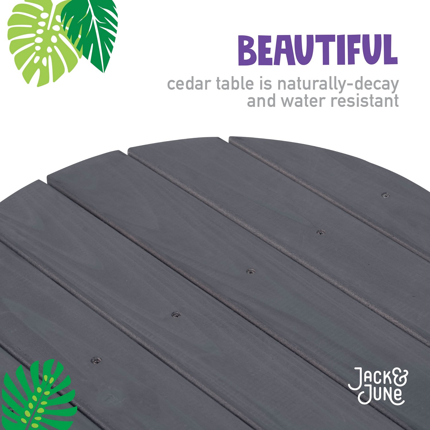 Jack & June Circular Cedar Picnic Table - view number 3