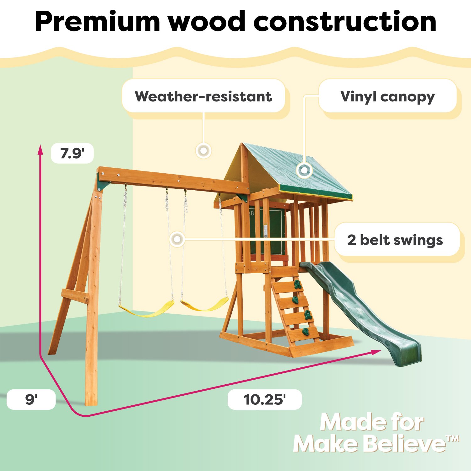KidKraft Appleton Swing Set - view number 2