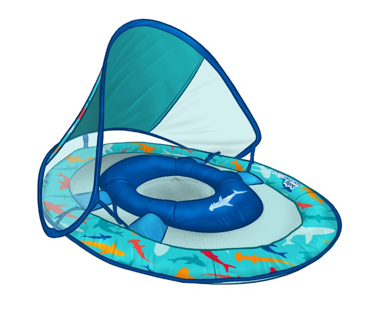 SwimWays Infants' Shark Spring Float Sun Canopy                                                                                  - view number 3