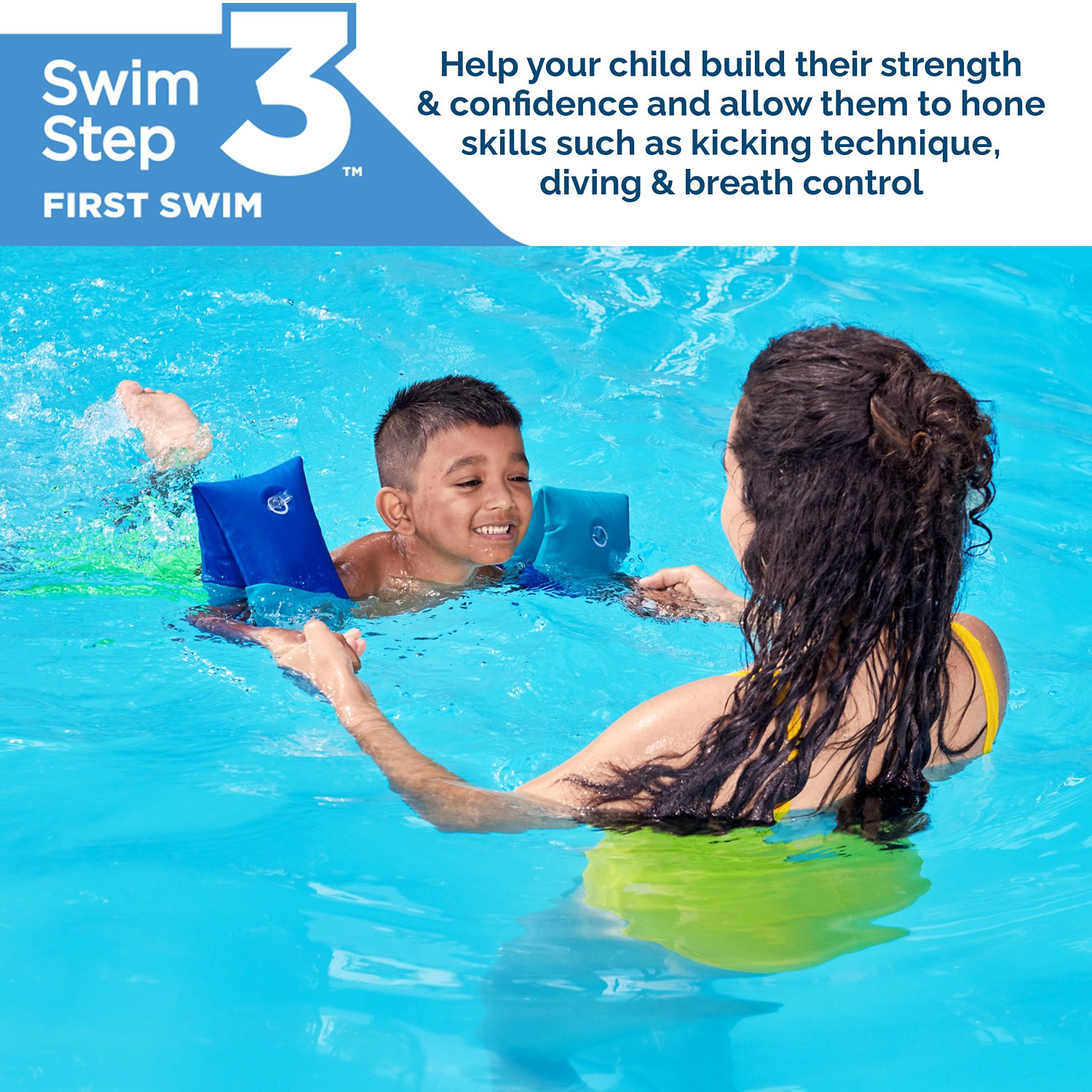 SwimWays Kids' Soft Swimmies Shark Water Wings Set                                                                               - view number 3