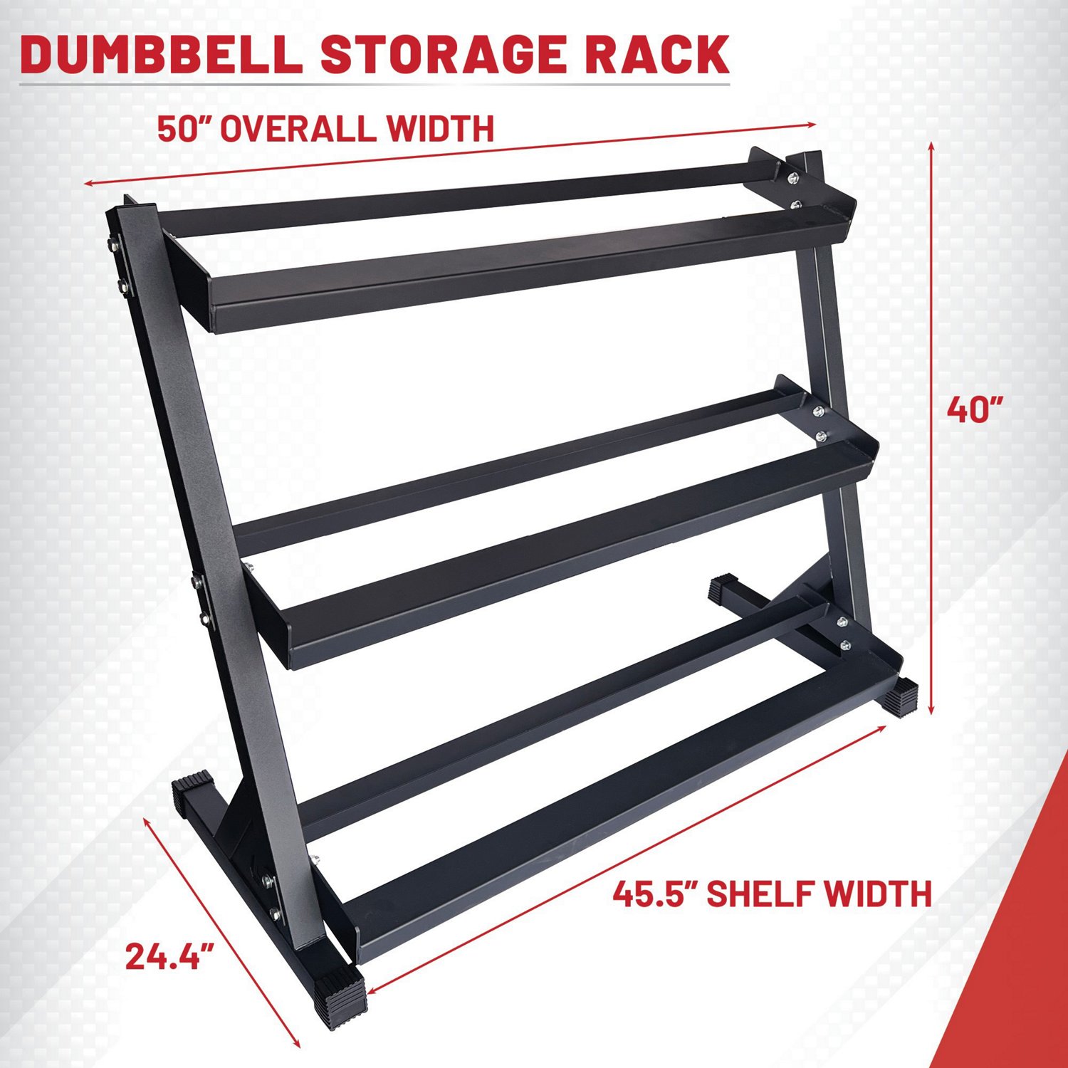 Lifeline 3-Tier Dumbbell Rack - view number 3