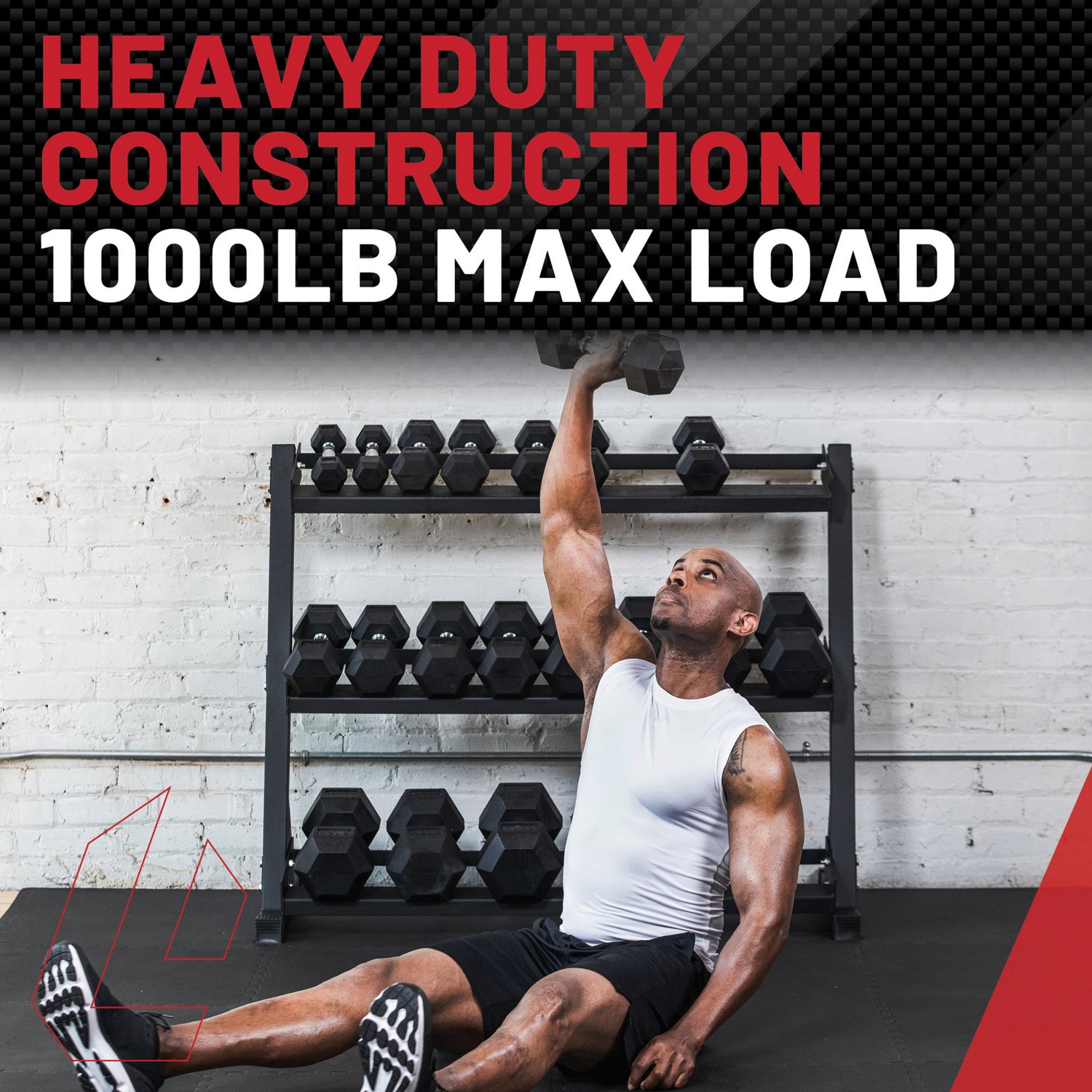 Lifeline 3-Tier Dumbbell Rack - view number 5