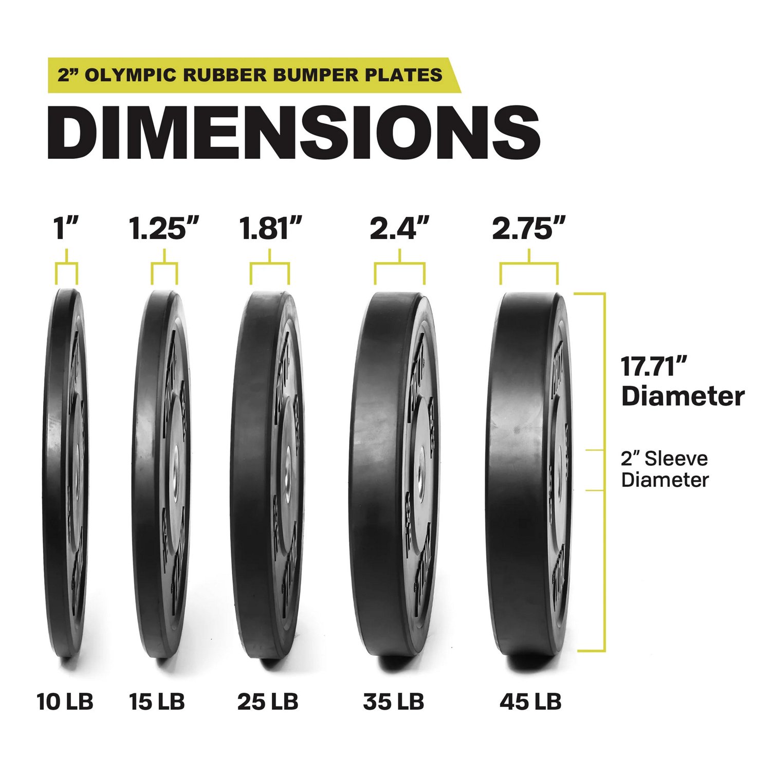 PRCTZ Bumper Plate Weight Set – Pair - view number 7