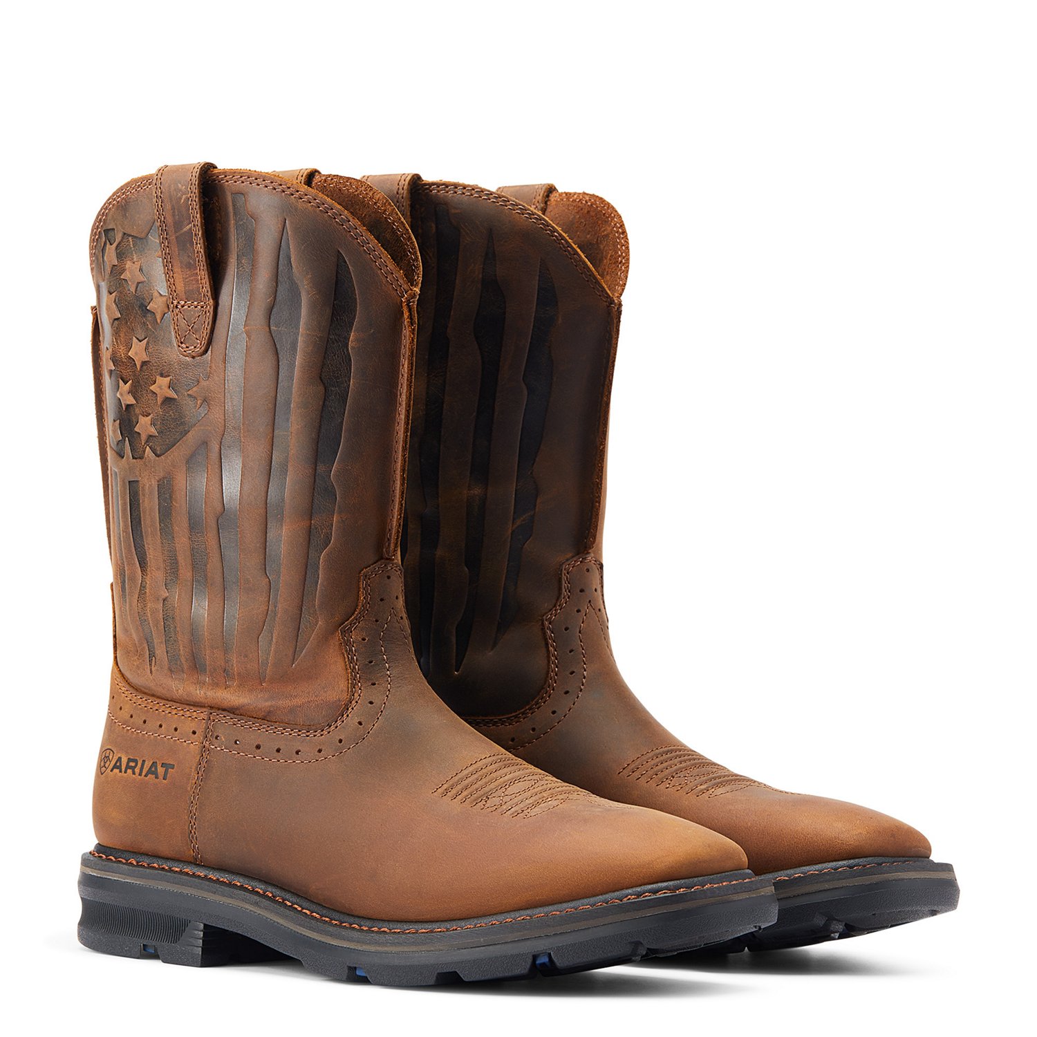 Ariat Men's Sierra Shock Shield Patriot Steel Toe Work Boot                                                                      - view number 6