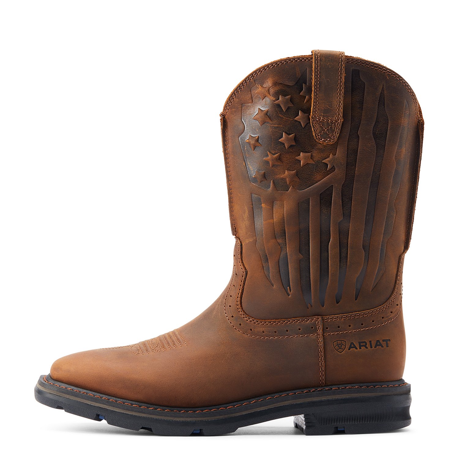 Ariat Men's Sierra Shock Shield Patriot Steel Toe Work Boot                                                                      - view number 2