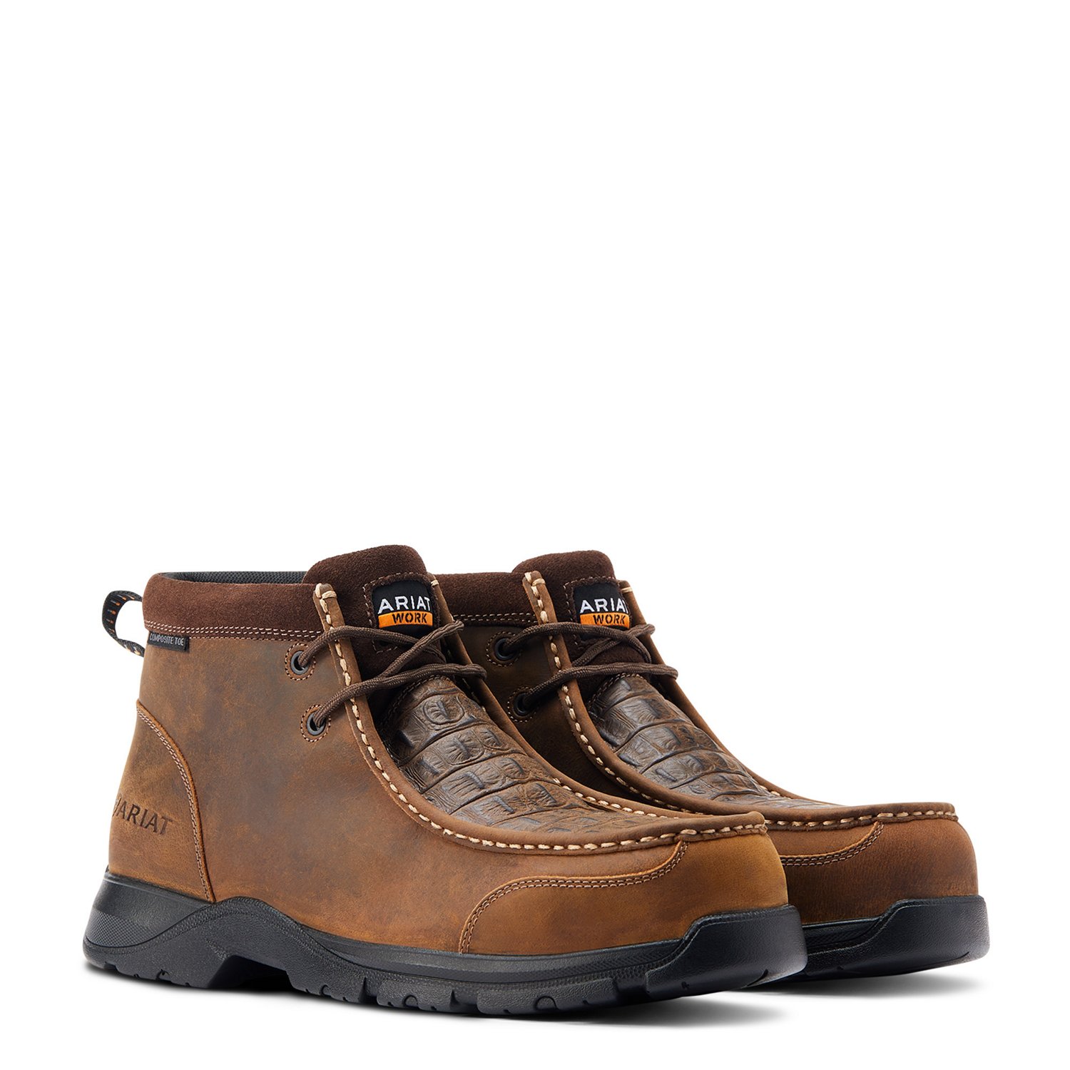 Ariat Men s Sierra Shock Shield Waterproof Steel Toe Work Boots Academy
