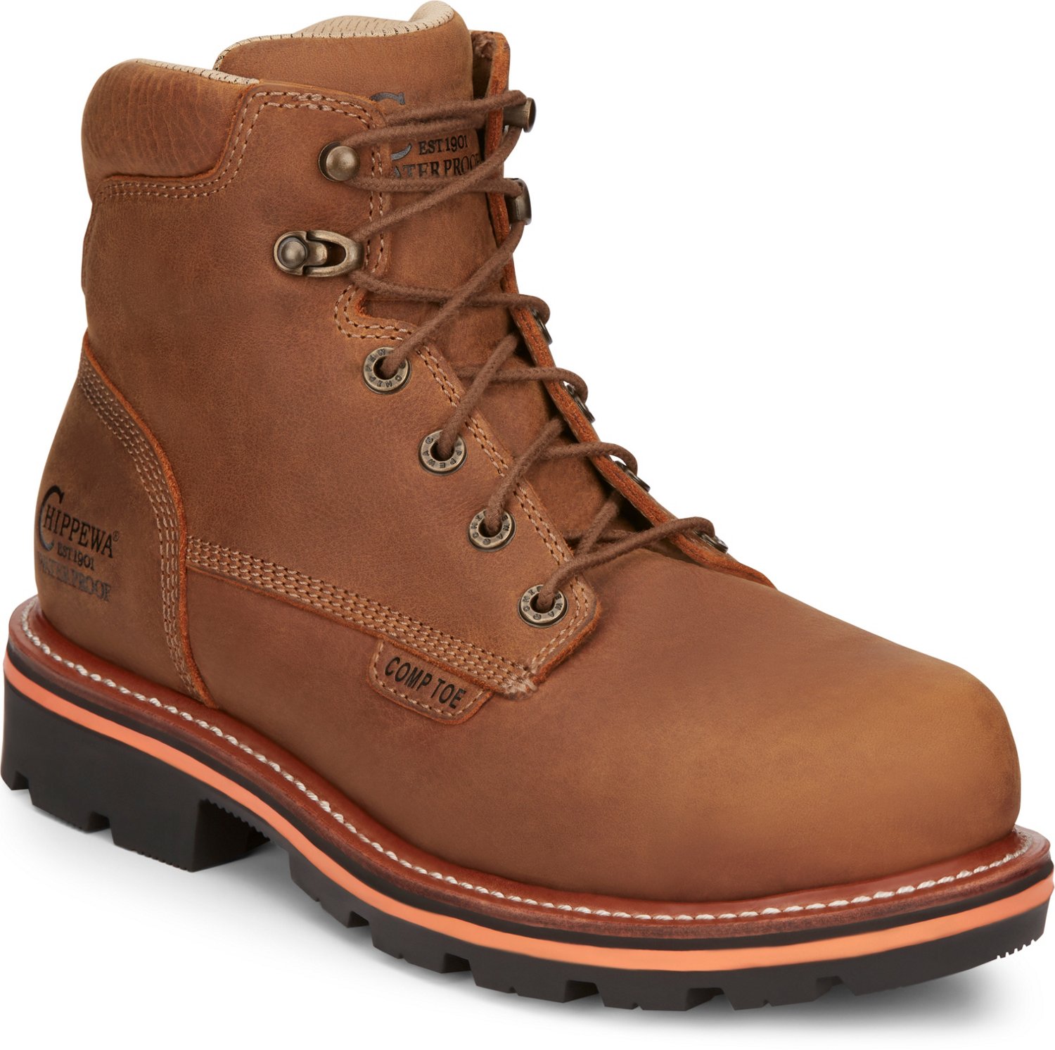 Chippewa Boots Men's 6 in Thunderstruck Waterproof Composite Toe Work Boots - view number 2