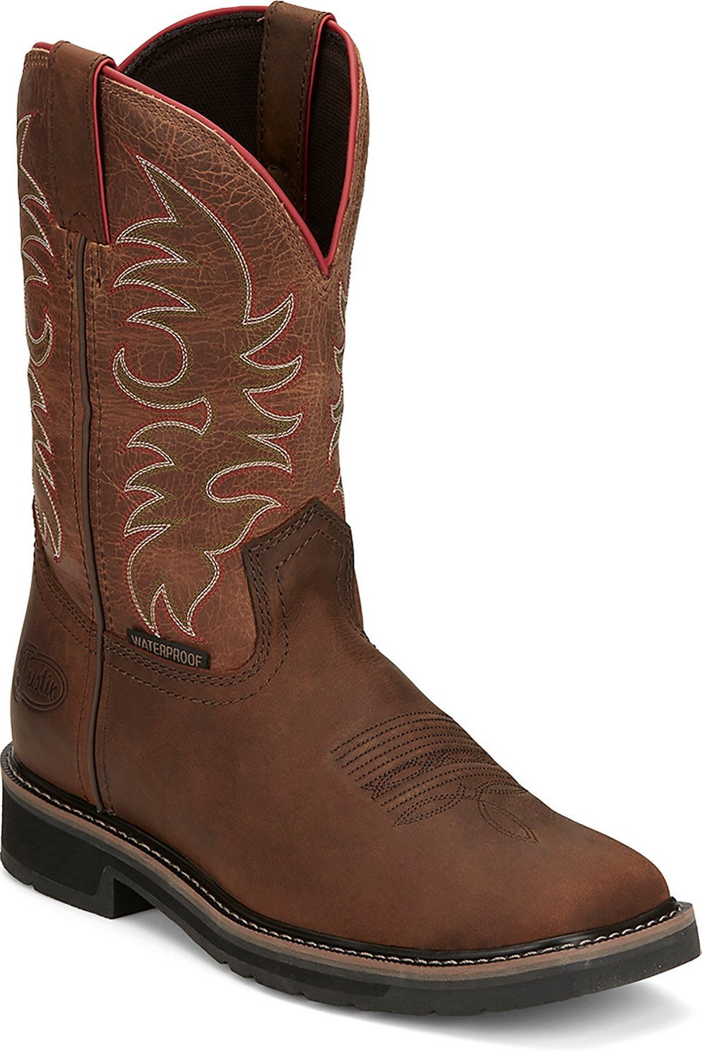 Justin Men's Driller Waterproof Pull On 11 in Boots