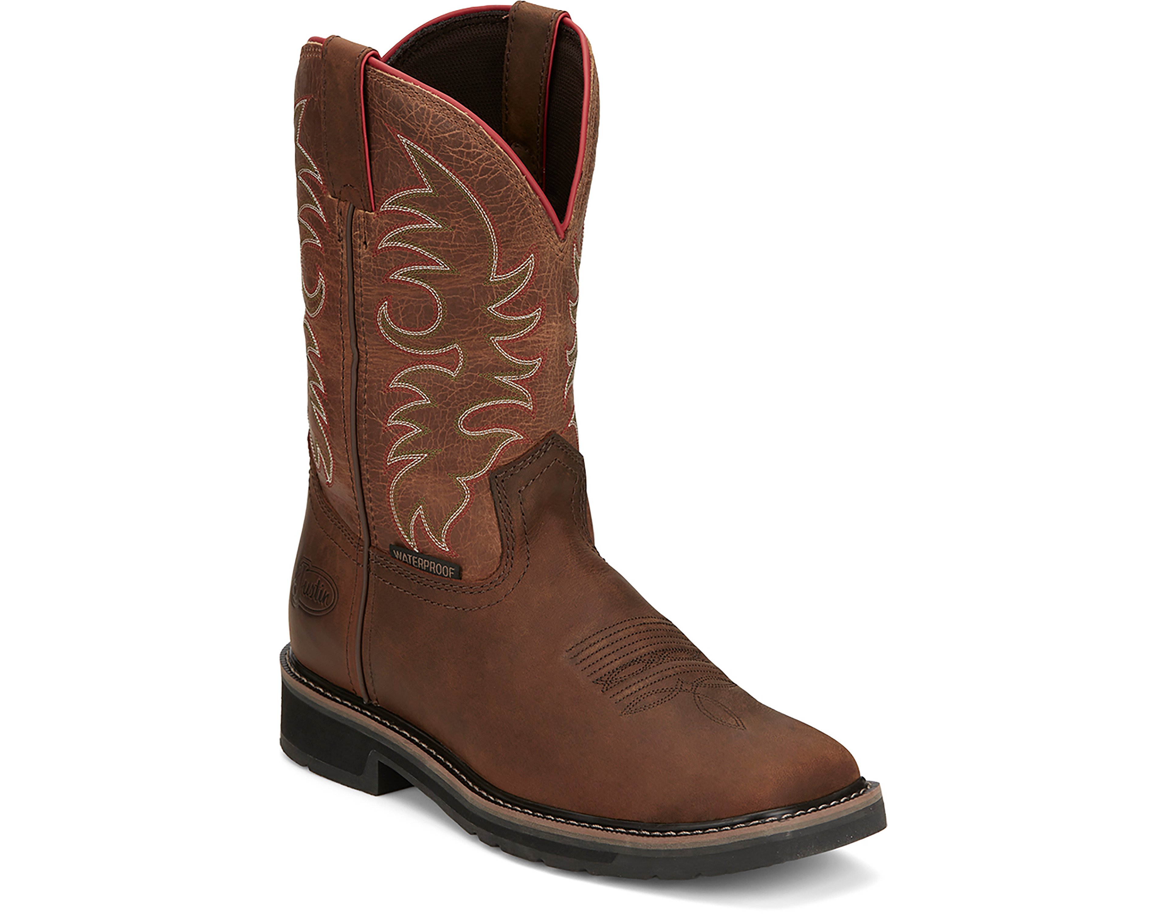 Justin Men's Driller Waterproof Pull On 11 Boots