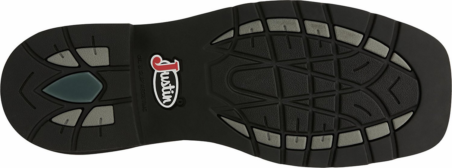 Justin Men's Stampede EH Steel Toe Wellington Work Boots                                                                         - view number 8