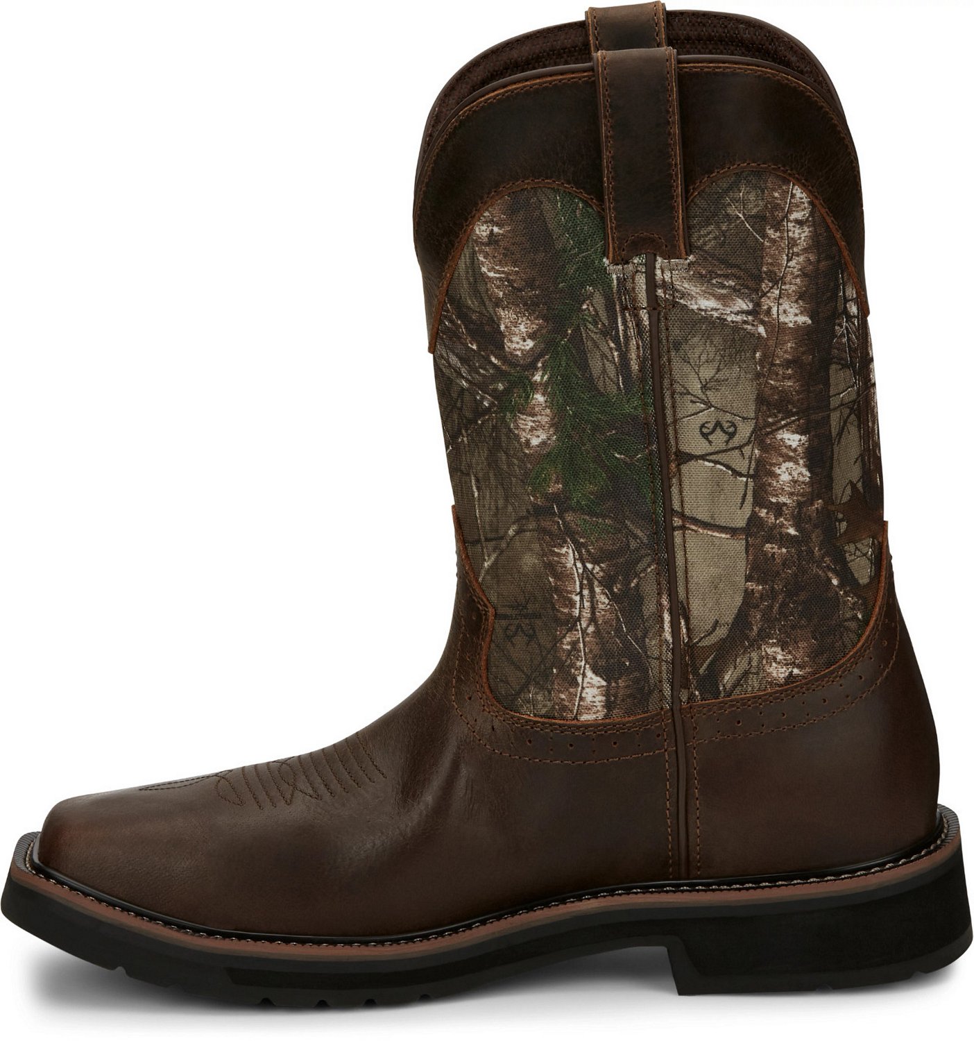 Justin Men's Stampede EH Steel Toe Wellington Work Boots                                                                         - view number 3