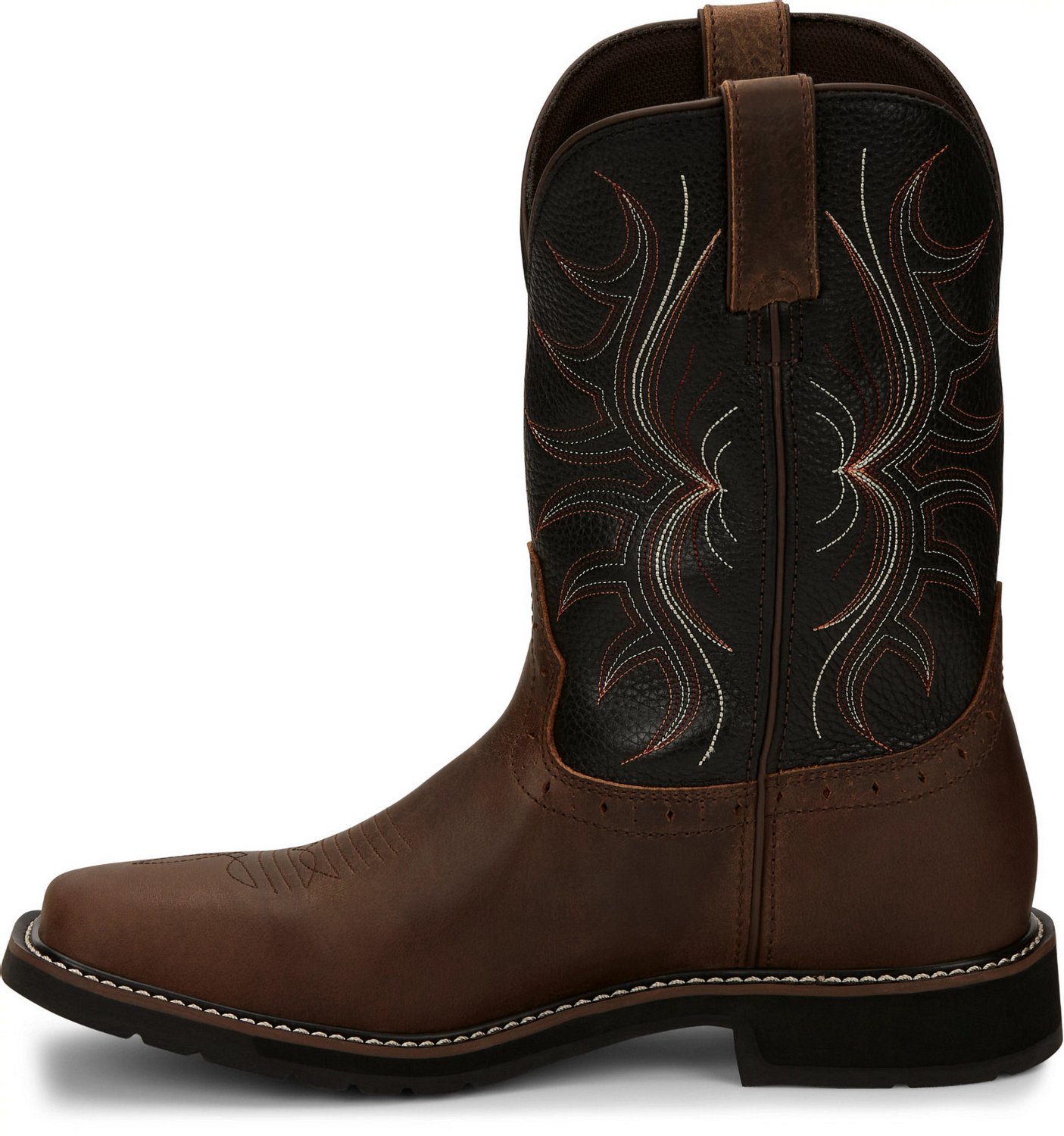 Justin Men's Waterproof EH Non-Steel Wellington Stampede Work Boots                                                              - view number 2