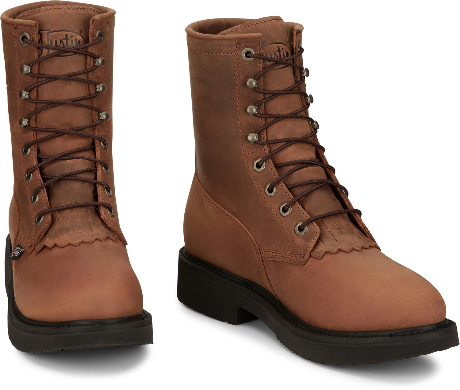 Justin Originals Men's Livestock Waterproof Lace-Up 8 in Boots - view number 3