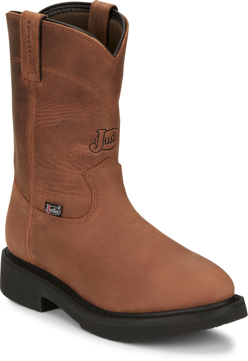 Justin Originals Men's Round-Up Waterproof Pull On 10 in Boots - view number 2