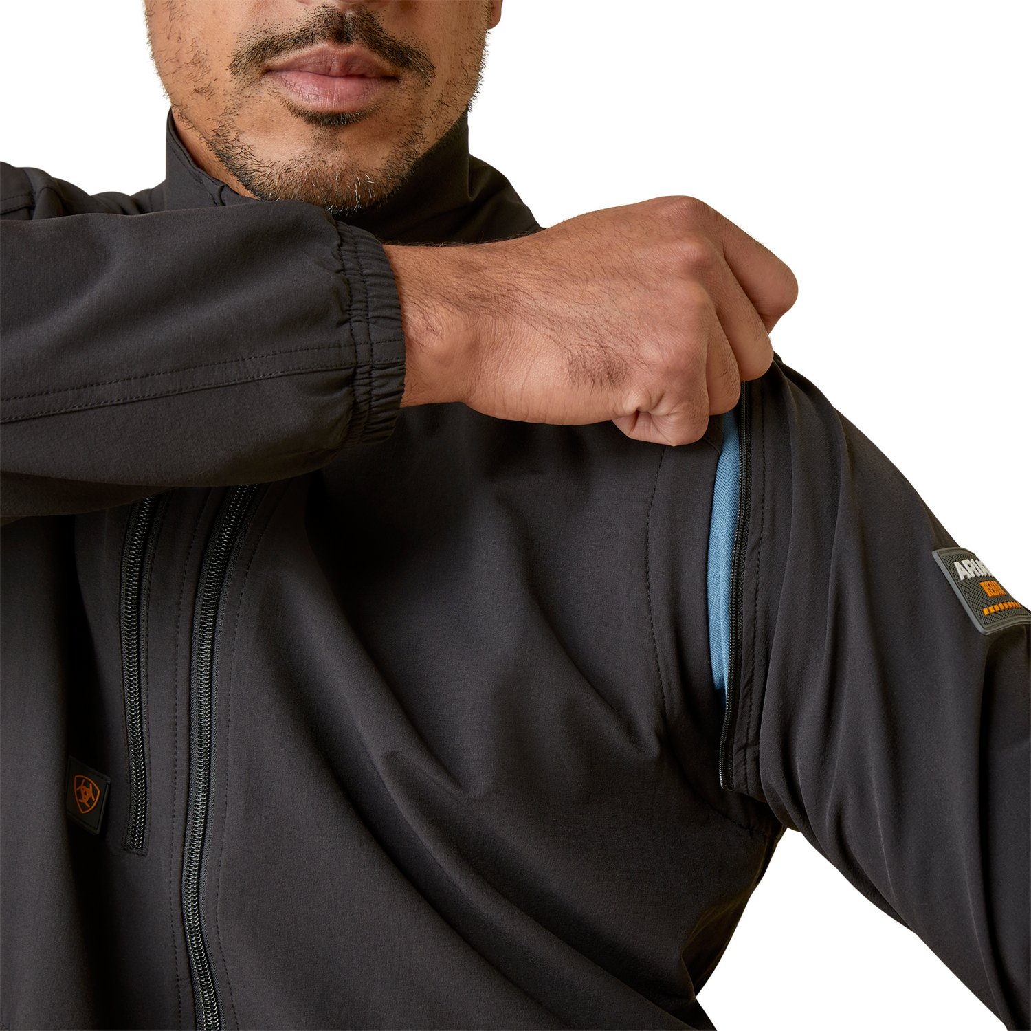 Ariat Men's Rebar Weatherproof Convertible Jacket                                                                                - view number 4