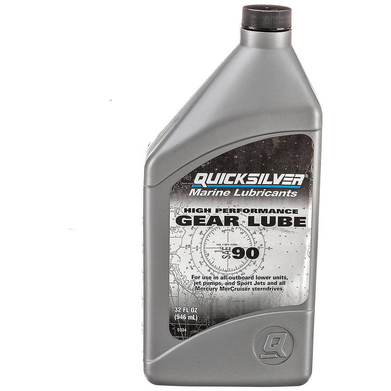 Quicksilver 1 qt High Performance SAE90 Gear Lube                                                                                - view number 1