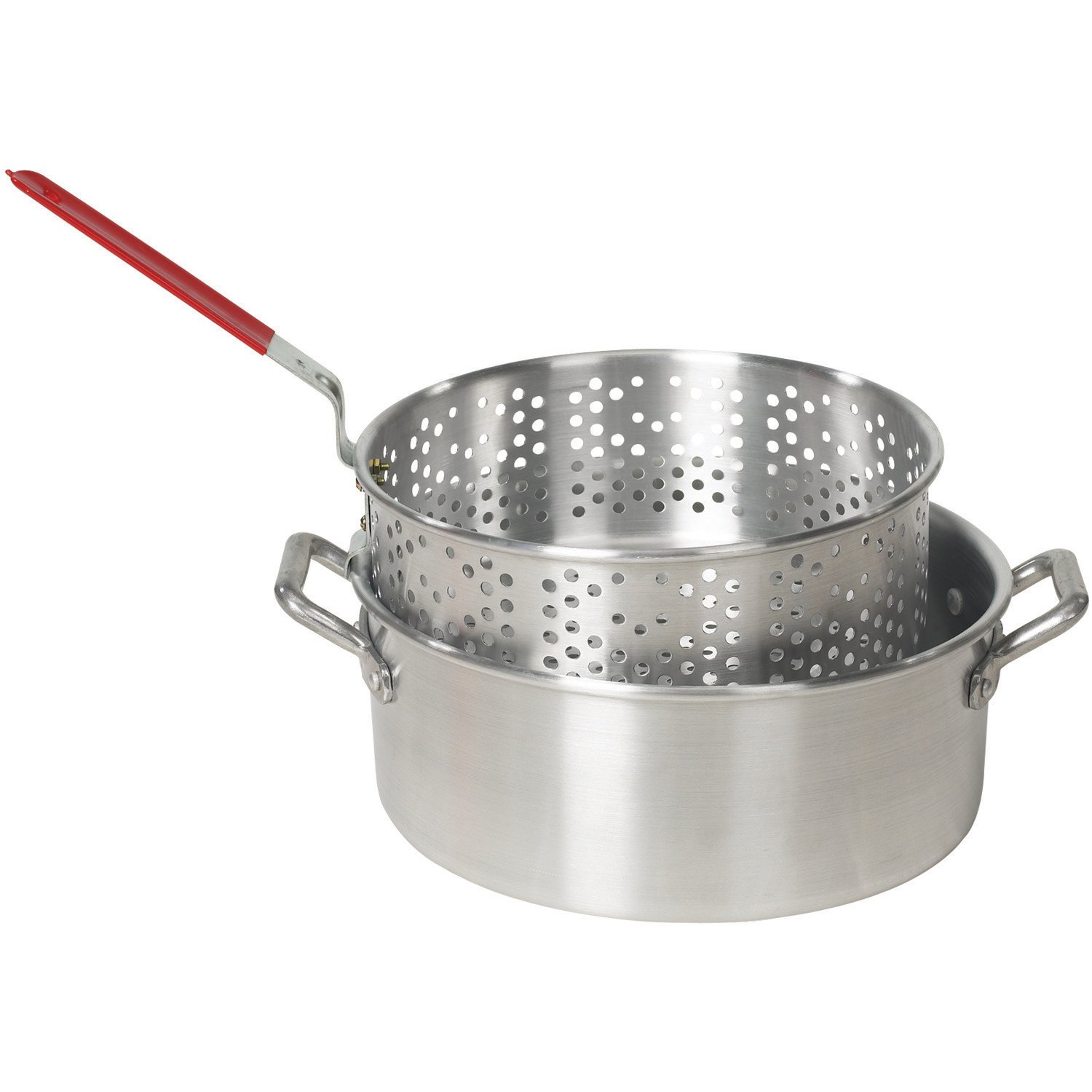 Backyard Pro 10 Qt. Aluminum Fry Pot / Steamer Pot with Basket