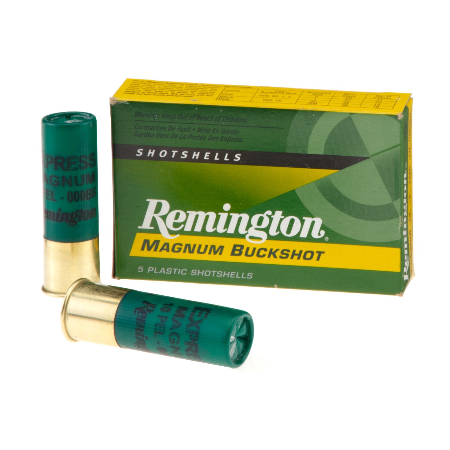 Remington Express Magnum 12 Gauge Buckshot - 5 Rounds | Academy