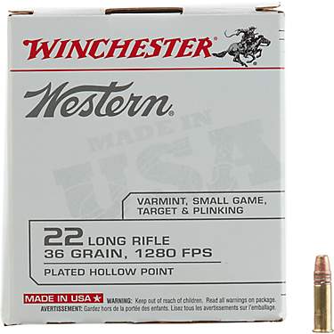 Winchester Western .22 Long Rifle 36-Grain Ammunition - 525 Rounds