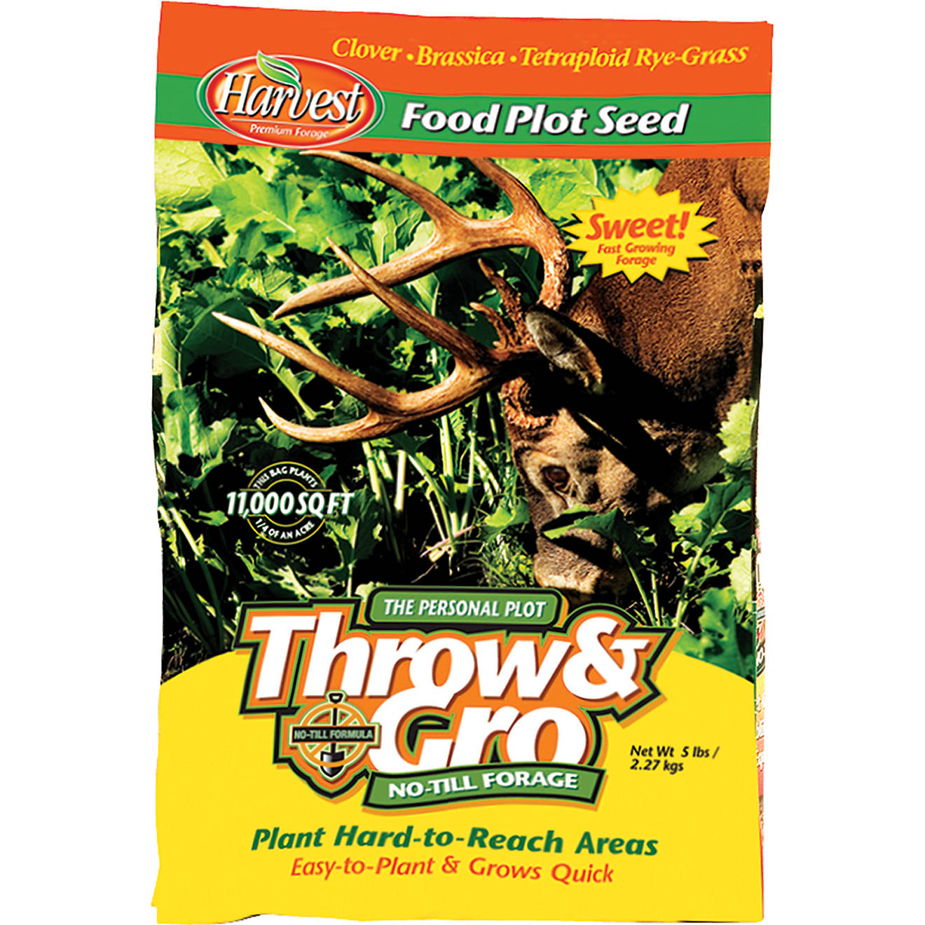 Evolved Habitats Throw & Gro No-Till Forage 5 lb. Feed Plot Seed                                                                 - view number 1