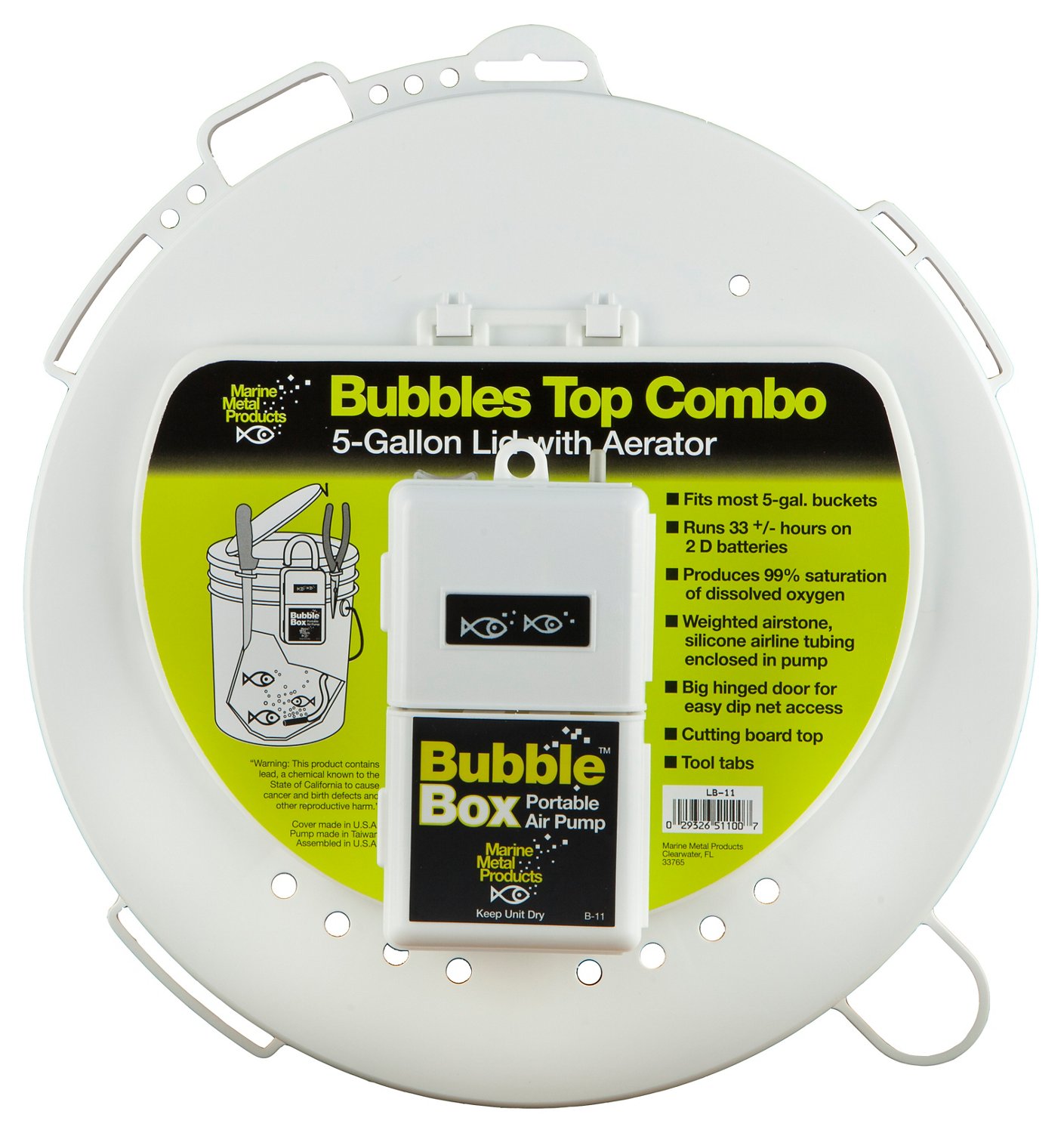  Marine Metal LB-11 Bubbles Top Combo Bait Storage : Sports &  Outdoors