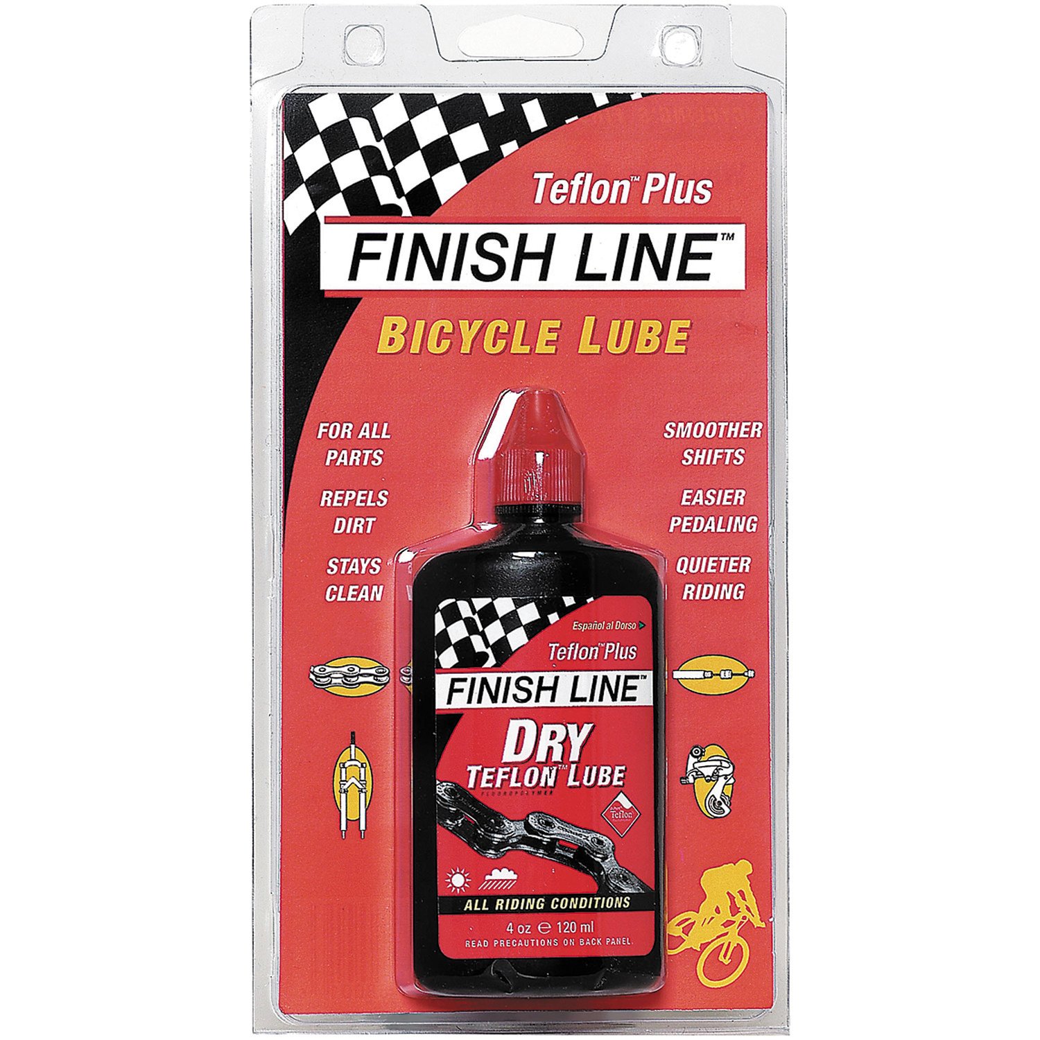 Finish Line 4 oz. DRY Teflon Bicycle Chain Lube Academy