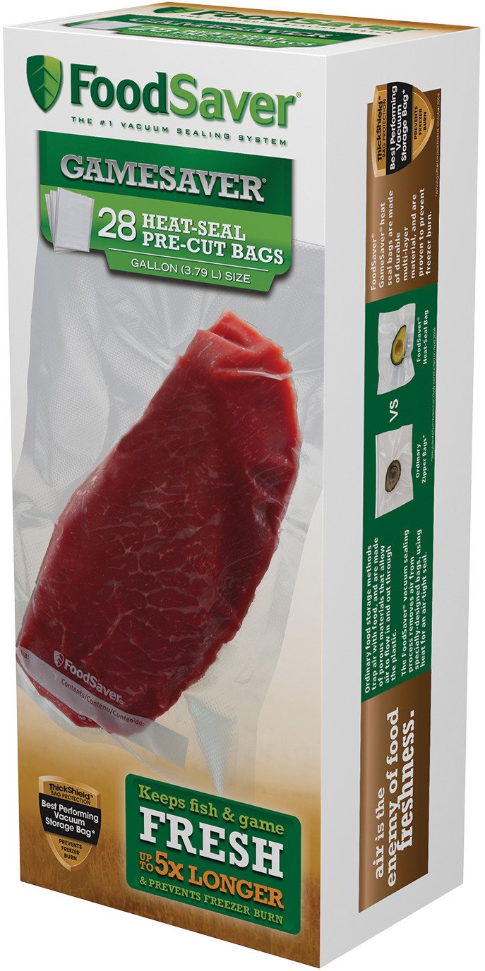 FoodSaver GameSaver® 1-Gallon Precut Vacuum Packaging Bags 28-Pack