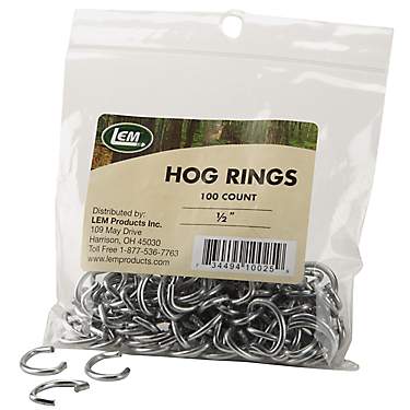 LEM 1/2" Hog Rings 100-Pack                                                                                                     