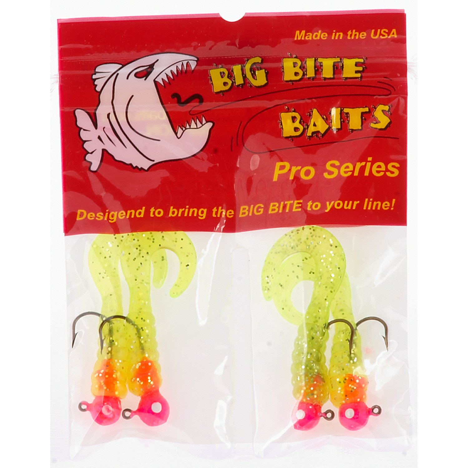 Big Bite Baits 2" Curl Tail Grubs 4Pack Academy