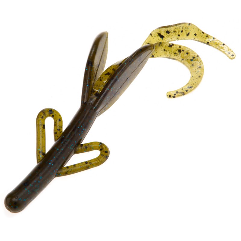 Zoom Baby Brush Hog 5" Creature Baits 12-Pack Green Pumpkin - Frsh Wtr Soft Plastic at Academy Sports