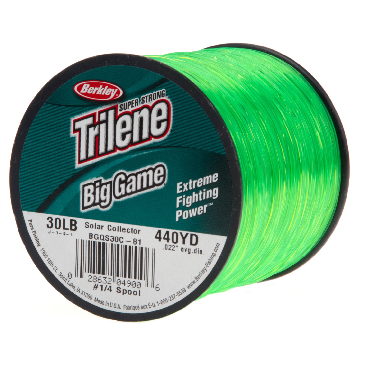 Berkley Trilene Big Game Fishing Line Clear Color 30lb Test 440yds