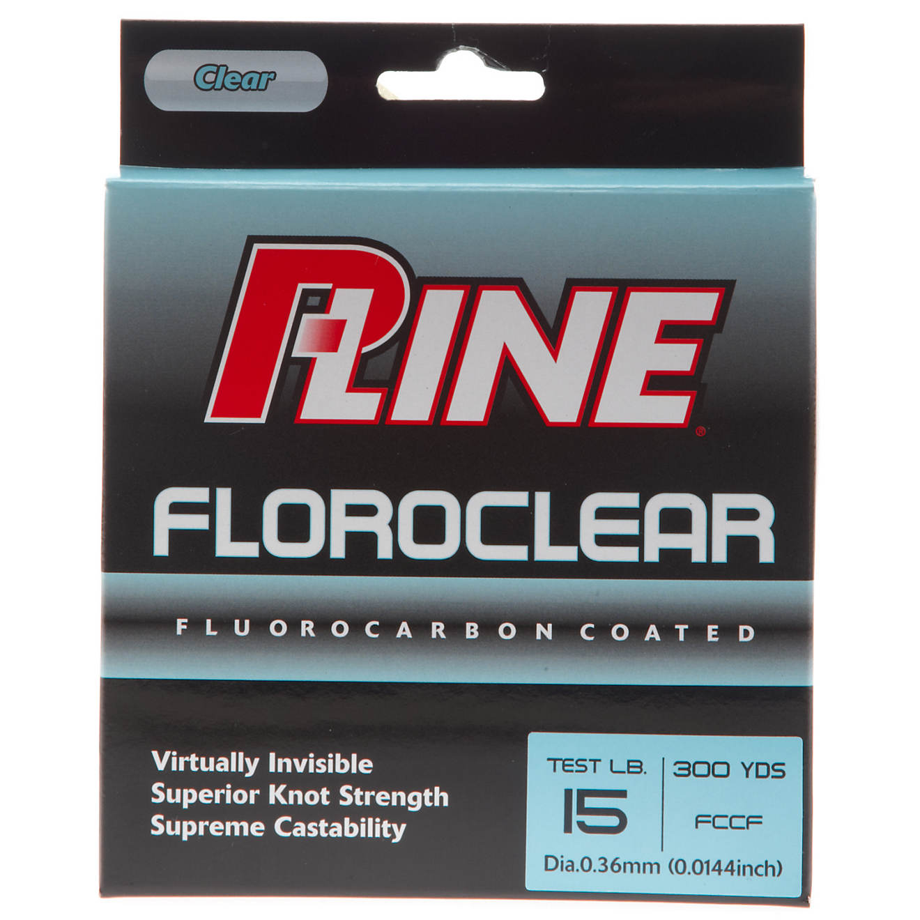 P-Line® Floroclear 15 lb. - 300 yards Fluorocarbon Fishing Line                                                                 - view number 1